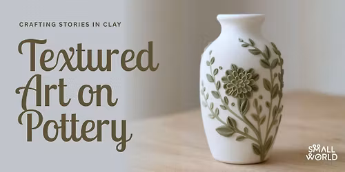 Textured Art on Pottery
