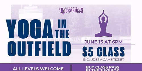 Yoga in The Outfield at Rockabillys Stadium