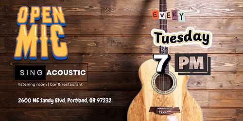 Singacoustic Open Mic