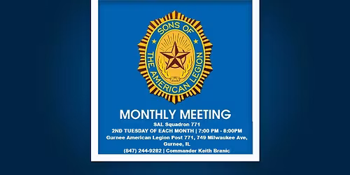 SAL Squadron 771 Monthly Meeting