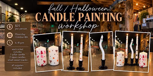 Fall\/Halloween Candle Painting Workshop