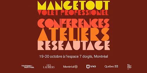 MANGETOUT I Volet professionnel I Conf\u00e9rence, ateliers et r\u00e9seautage
