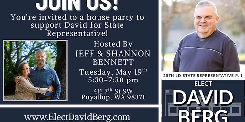House Party For David Berg with Jeff and Shannon Bennett