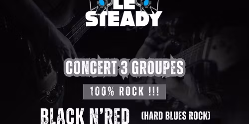 CONCERT 3 GROUPES ( BLACK N'RED / VINNY DEL RIO / DARK SAIL ) )