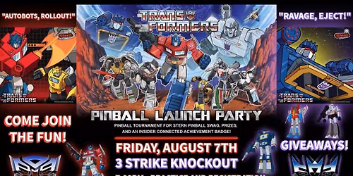 Transformers Pinball Launch Party 