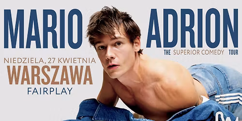 Mario Adrion \/ 27.04.2026 \/ Fair Play, Warszawa [SOLD OUT]