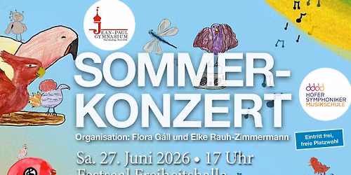 gemeinsames Sommerkonzert Musikschule der Hofer Symphoniker und Jean-Paul-Gymnasium Hof