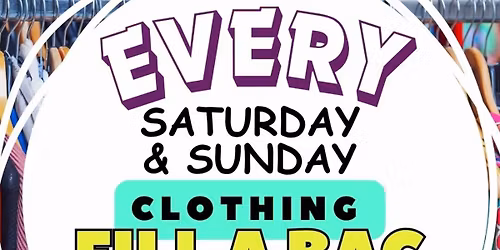 $10 CLOTHING FILL A BAG SALE & Thrift & Paw - proceeds support local animal rescue!