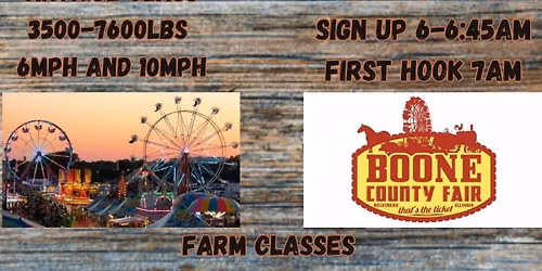 Weakend Antique Tractor Pull August 15th-Boone County Fair