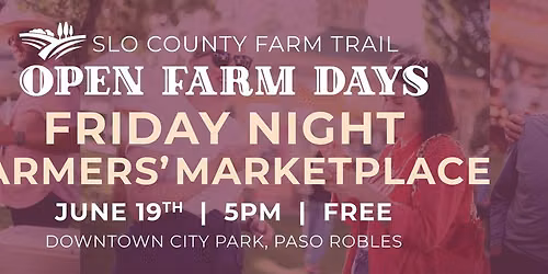 Open Farm Days Friday Night Marketplace