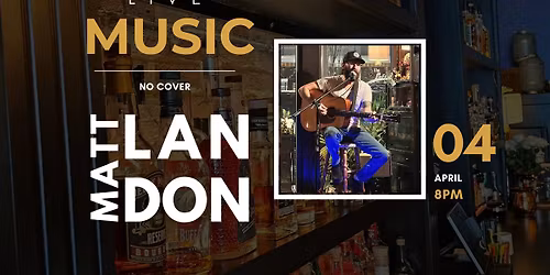 Matt Landon - Live at La Boheme