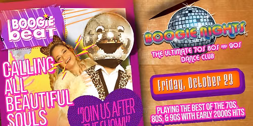 Boogie Beat! Join us after the Jesse McCartney Show 