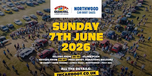 Northwood Car Boot Sale - 7th June 2026
