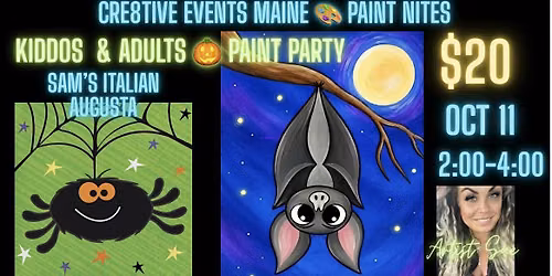 Kiddos and adults paint night at Sam\u2019s in Augusta