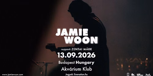 Jamie Woon | Budapest 2026