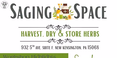 Harvest, Dry & Store Herbs Workshop 