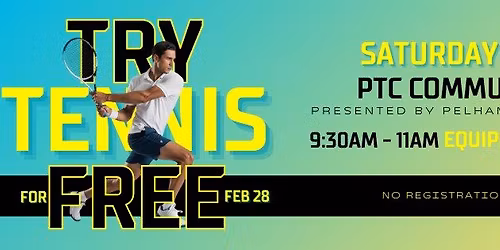 Try Tennis for FREE! Pelham Tennis Center Community Day