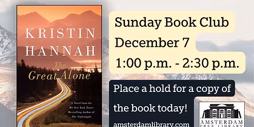 Sunday Book Club: The Great Alone by Kristin Hannah