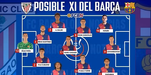 FC Barcelona vs Athletic Club Bilbao at Estadi Olimpic Lluis Companys