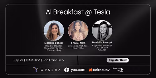 AI Breakfast @ Tesla hosted by Founders Bay x You.com
