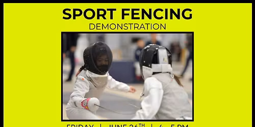 Sport Fencing Demonstration