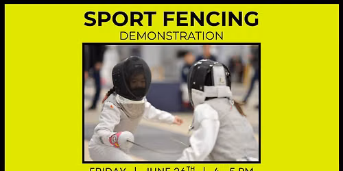 Sport Fencing Demonstration