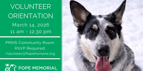 PMHS March Volunteer Orientation