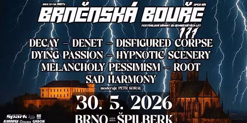 Brn\u011bnsk\u00e1 Bou\u0159e 2026 - 30.5.2026 - Brno - \u0160pilberk