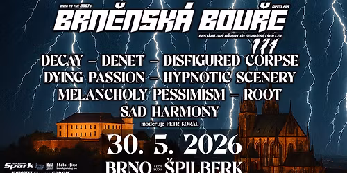 Brn\u011bnsk\u00e1 Bou\u0159e 2026 - 30.5.2026 - Brno - \u0160pilberk
