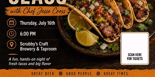 Street Taco Cooking Class at Scrubby\u2019s Craft Brewery & Taproom