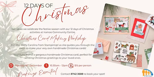 12 Days of Christmas - Christmas Card Making Workshop with StampinUp!