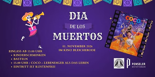 Dia de los Muertos im Kino Bleicherode