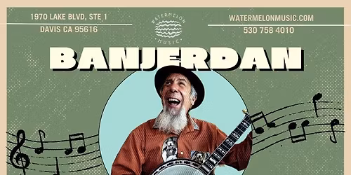 BanjerDan in concert at The Melon Ball \/ Watermelon Music, Davis, CA!