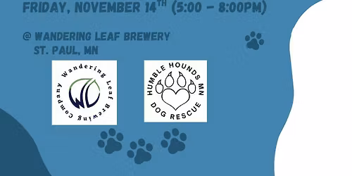 HHMN Dog Adoption Event at Wandering Leaf Brewery