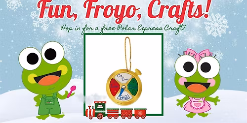 All Aboard for a Free Polar Express\u2122 Craft at sweetFrog Hampton!