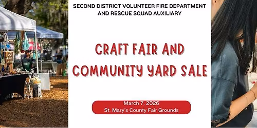 SDVFDRS Auxiliary Spring Craft Vendor Fair & Community Yard Sale