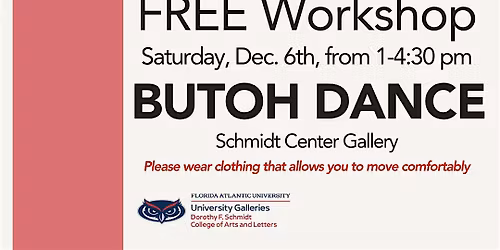 Japanese Dance Butoh Workshop & Talk