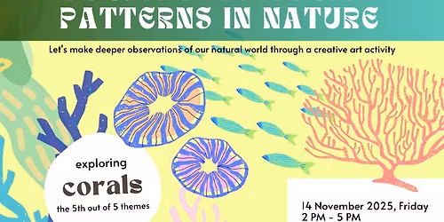 Linoprint Workshop: Cetak Corak Alam\/ Patterns in Nature #5: CORALS