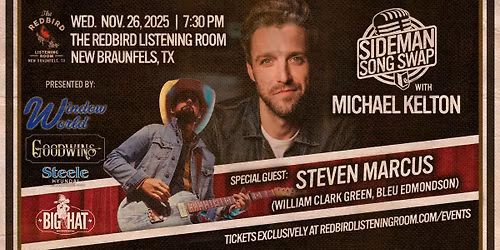 Sideman Song Swap @ The Redbird - 7:30 pm