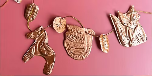 Embossed Metal Christmas Decorations at Gumeracha