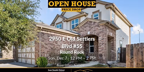 \ud83d\udea8 Price Drop! Open House \u2013 Free-Standing Condo in Round Rock