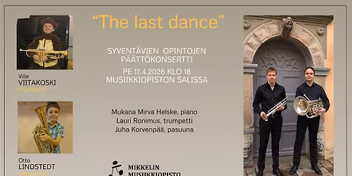 "The last dance" - Syvent\u00e4vien opintojen p\u00e4\u00e4tt\u00f6konsertti