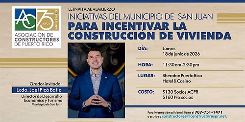 Nuevo modelo en San Juan para incentivar la construcci\u00f3n de vivienda