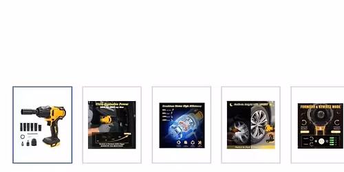 Cordless Impact Wrench Kit,1\/2\nInch 800NM High