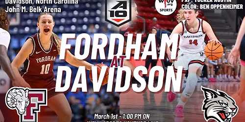 Fordham Rams Women's Basketball vs. Davidson Wildcats