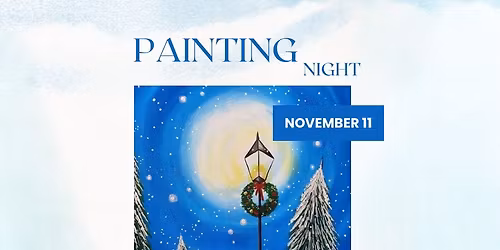 Painting Night \u201cSnowy Night\u201d