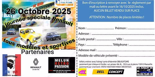 EVENNEMENT  PAUL RICARD  LE 26octobre 2025