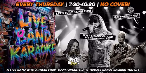 Live Band Karaoke presented by Shannon Cobb