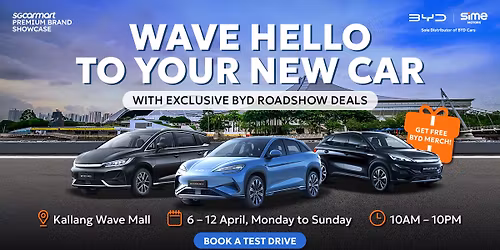 BYD x Sgcarmart Roadshow at Kallang Wave Mall