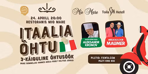 Itaalia \u00f5htu restoranis Mio Mare